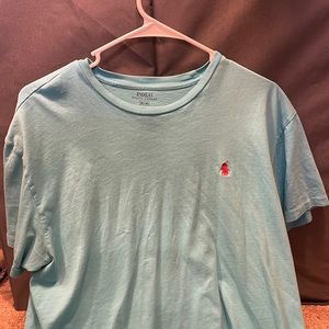 Medium Ralph Lauren Polo t-shirt, light blue.